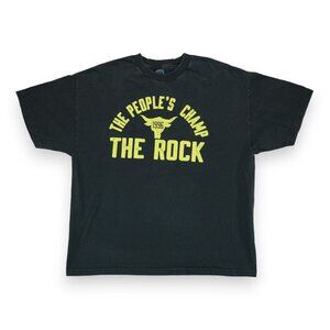 WWE Black 2XL T-Shirt The‎ Rock The People's Champ 20 Years Dwayne Johnson